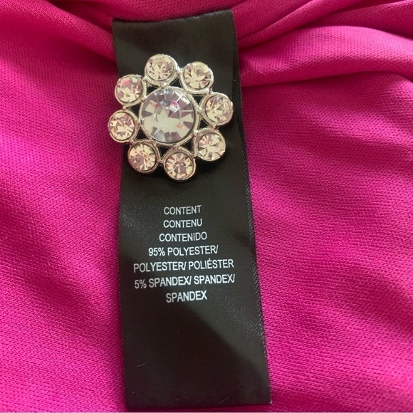 Wayf Crushed Velvet Magenta Mini Dress - Picture 10 of 11